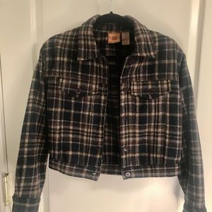 Fargo Wool Supply Plaid Jacket Size: S